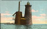Famous Hampshire Paintings - Whaleback Lighthouse, Portsmouth, New Hampshire